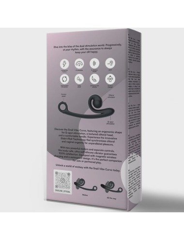 SNAIL VIBE - VIBRADOR CURVA PRETO