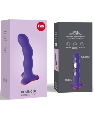 FUN FACTORY - BOUNCER DILDO FLASHY ROXO