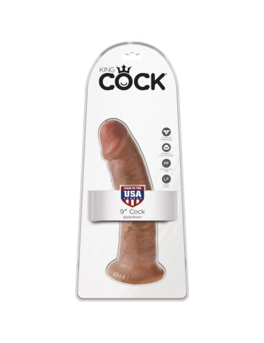 KING COCK - PÊNIS REALÍSTICO 21.7 CM CARAMELO