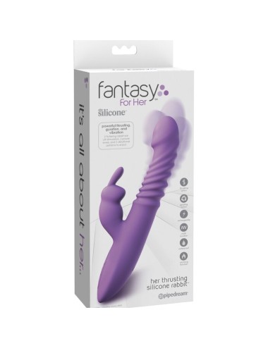FANTASY FOR HER - ESTIMULADOR DE CLITÓRIS DE COELHO COM OSCILAÇÃO DE FUNÇÃO DE CALOR E VIBRAÇÃO VIOLETA