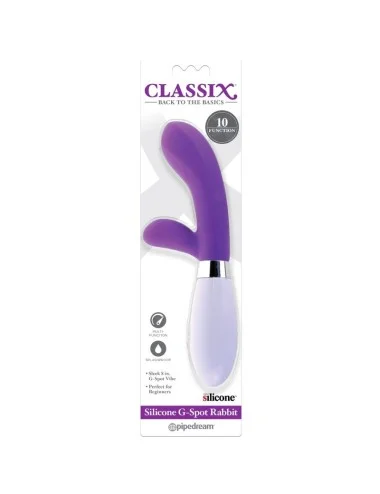 CLASSIX - VIBRADOR RABBIT VIBRATOR G-SPOT SILICONE ROXO