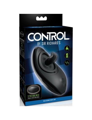 SIR RICHARDS - ESTIMULADOR ANAL RIM JOY VIBRADOR E SILICONE PRETO