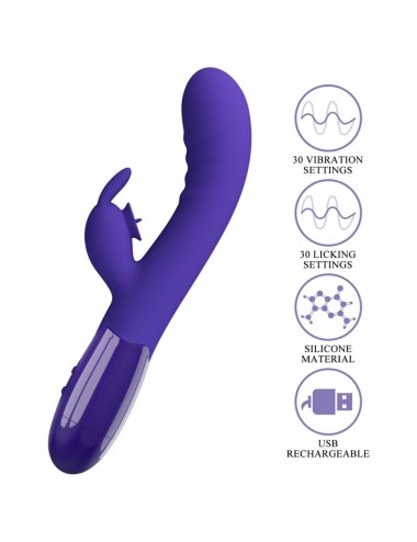 PRETTY LOVE - VIBRADOR DE COELHO VIOLETA CERBERUS YOUTH