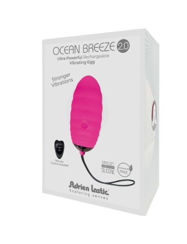 ADRIEN LASTIC - OCEAN BREEZE 2.0 OVO VIBRATÓRIO RECARREGÁVEL CONTROLE REMOTO ROSA