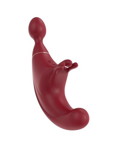 ADRIEN LASTIC - FUSION ESTIMULADOR DE CLITÓRIS TRIPLO & G-SPOT VERMELHO