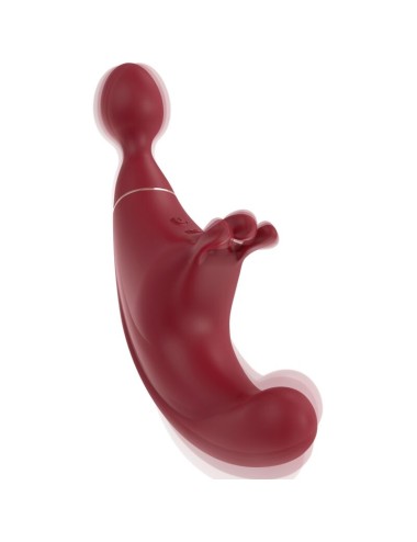 ADRIEN LASTIC - FUSION ESTIMULADOR DE CLITÓRIS TRIPLO & G-SPOT VERMELHO