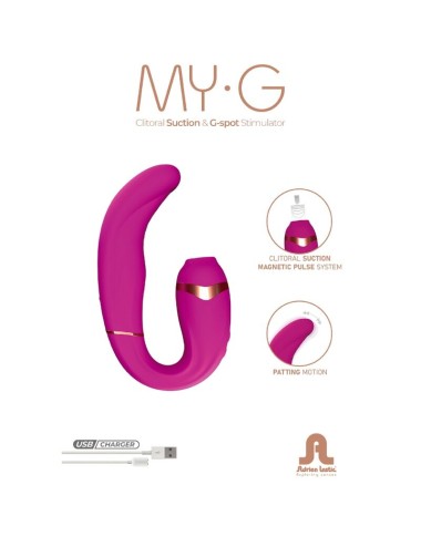ADRIEN LASTIC - MY·G SUCKER DE CLITÓRIS E ESTIMULADOR DE PONTO G ROSA