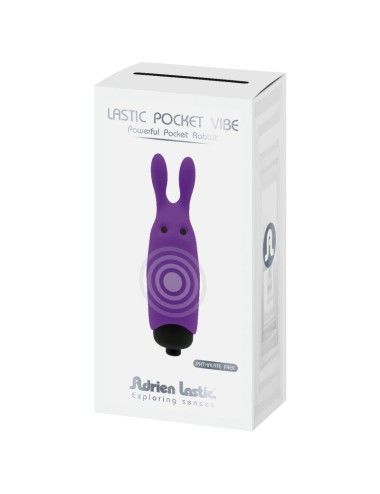ADRIEN LASTIC - VIBRADOR DE COELHO VIOLETA DE BOLSO LASTIC