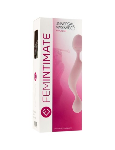 FEMINTIMATE - MASSAGADOR UNIVERSAL VIBRADOR DE SILICONE ROSA