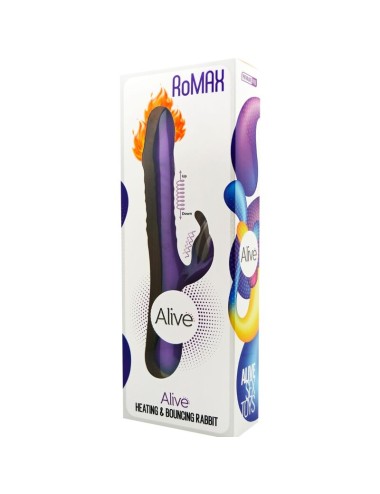ALIVE - ROMAX VIBRADOR COELHO SILICONE VIOLETA