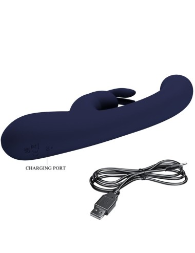PRETTY LOVE - VIBRADOR DE COELHO LAMAR E PONTO G AZUL