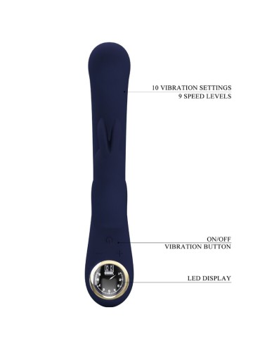PRETTY LOVE - VIBRADOR DE COELHO LAMAR E PONTO G AZUL