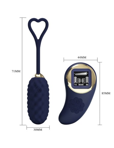 PRETTY LOVE - OVO VIBRATÓRIO DE CONTROLE REMOTO VIVIAN BLUE