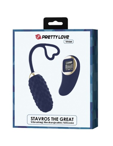 PRETTY LOVE - OVO VIBRATÓRIO DE CONTROLE REMOTO VIVIAN BLUE