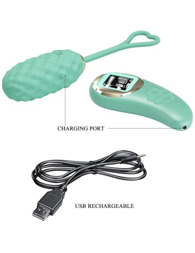 PRETTY LOVE - OVO VIBRATÓRIO DE CONTROLE REMOTO VIVIAN GREEN