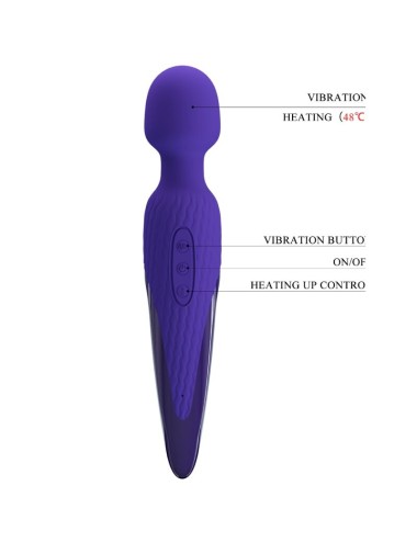 PRETTY LOVE - ANTONY YOUTH WAND VIBRADOR VIOLETA EFEITO DE CALOR