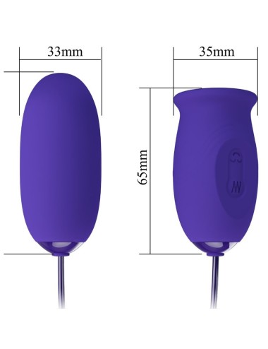 PRETTY LOVE - ESTIMULADOR VIBRADOR RECARREGVEL DAISY YOUTH VIOLET