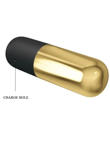 PRETTY LOVE - VIBRADOR BALA RECARREGVEL DOURADO