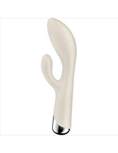SATISFYER - SPINNING COELHO 1 CLITÓRIS E ESTIMULAO G-SPOT BEGE