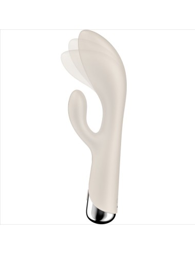 SATISFYER - SPINNING COELHO 1 CLITÓRIS E ESTIMULAO G-SPOT BEGE