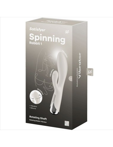SATISFYER - SPINNING COELHO 1 CLITÓRIS E ESTIMULAO G-SPOT BEGE