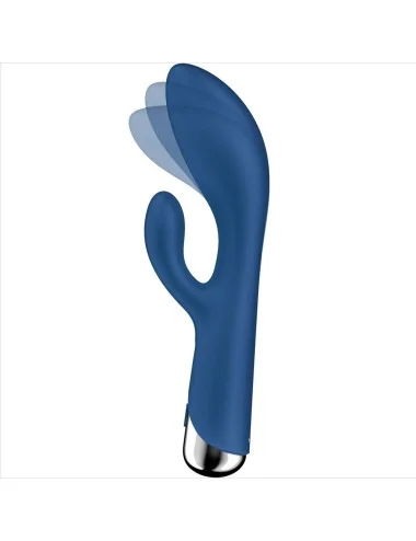 SATISFYER - SPINNING COELHO 1 CLITÓRIS E ESTIMULAO G-SPOT AZUL