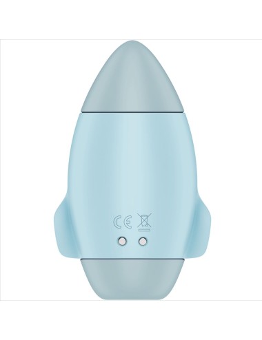 SATISFYER - VIBRADOR DE IMPULSO DUPLO PEQUENO AZUL MISSION CONTROL