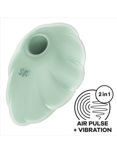 SATISFYER - VIBRADOR DE PULSO DE AR VERDE CLOUD DANCER