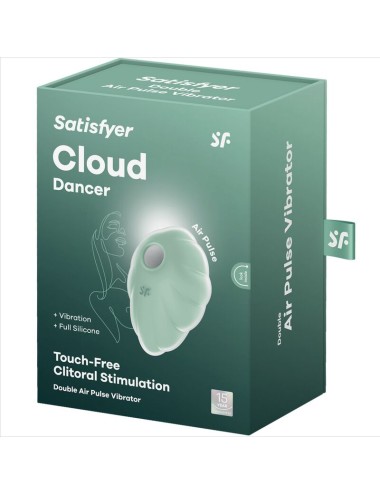 SATISFYER - VIBRADOR DE PULSO DE AR VERDE CLOUD DANCER