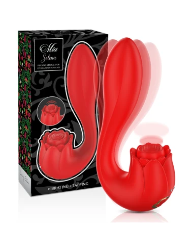 MIA - SELENA ESTIMULADOR VIBRANTE + TAPPING VERMELHO