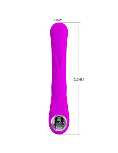 PRETTY LOVE - VIBRADOR DE COELHO LAMAR E PONTO G VIOLETA