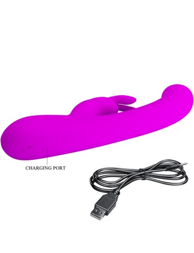 PRETTY LOVE - VIBRADOR DE COELHO LAMAR E PONTO G VIOLETA