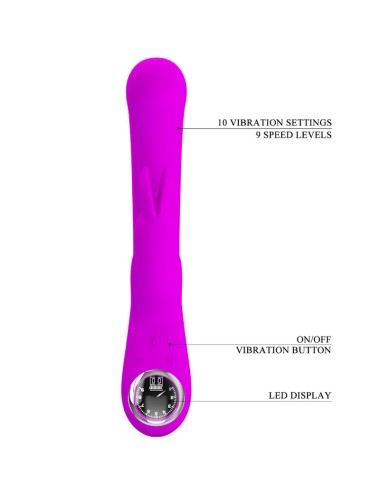 PRETTY LOVE - VIBRADOR DE COELHO LAMAR E PONTO G VIOLETA