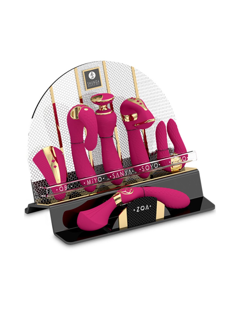 SHUNGA - EXIBIÇÃO DE 6 MASSAGEADORES ÍNTIMOS FÚCSIA SHUNGA - EXIBIÇÃO DE 6 MASSAGEADORES ÍNTIMOS FÚCSIA