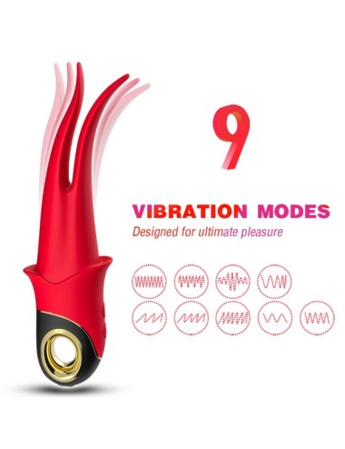 ARMONY - SHADOW VIBRADOR DUPLA CABEÇA PROVOCANDO VERMELHO