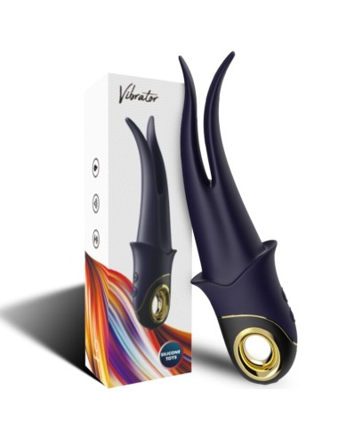 ARMONY - SHADOW VIBRADOR DUPLA CABEÇA PROVOCANDO AZUL