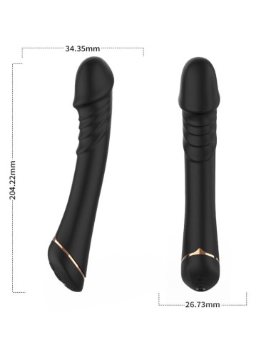 ARMONY - DILDO VIBRADOR SILICONE PRETO