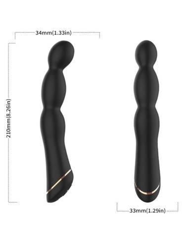 ARMONY - VIBRADOR BAMBU AJUSTÁVEL PRETO