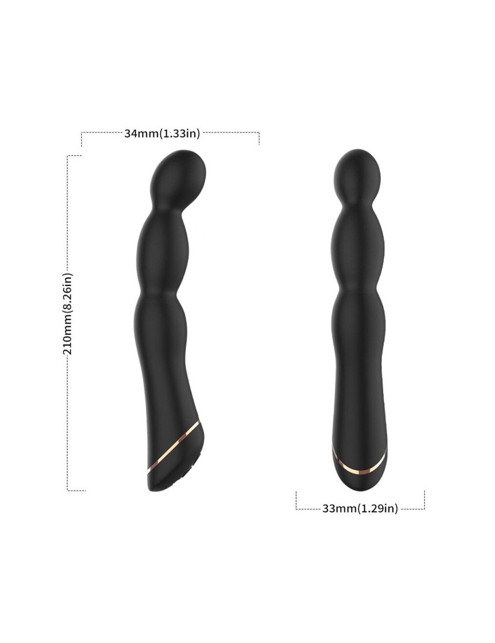 ARMONY - VIBRADOR BAMBU AJUSTÁVEL PRETO