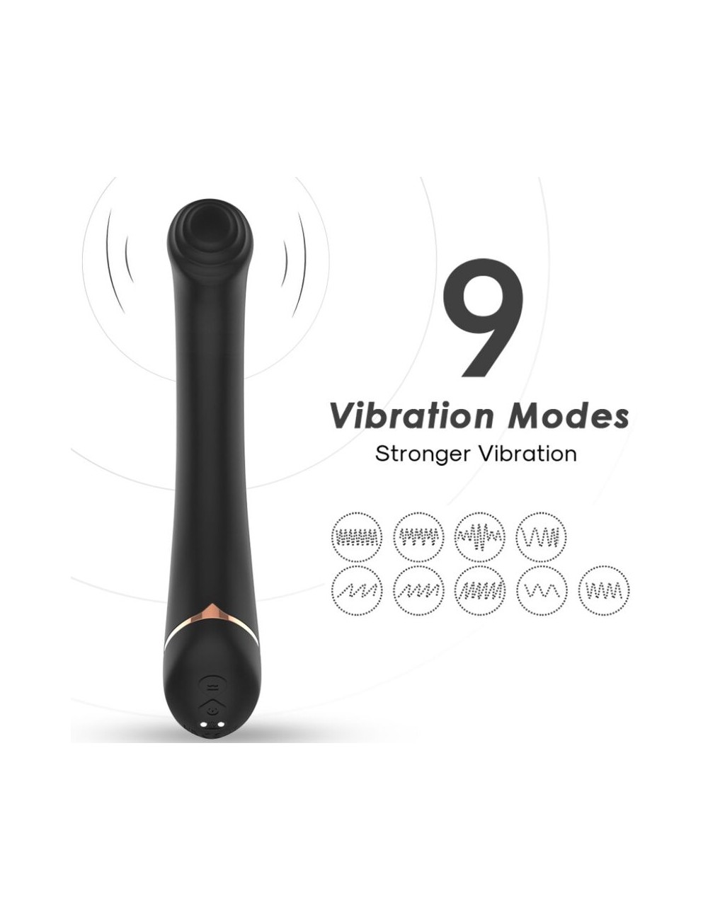 ARMONY - VIBRADOR FALT HEAD SILICONE PRETO ARMONY - VIBRADOR FALT HEAD SILICONE PRETO