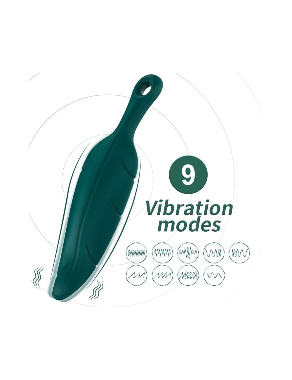 ARMONY - ESTIMULADOR E VIBRADOR FOLHA VERDE