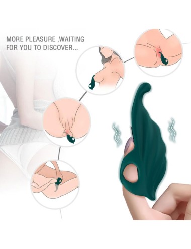 ARMONY - ESTIMULADOR DE DEDO E VIBRADOR VERDE
