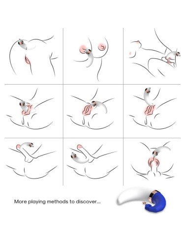 ARMONY - SWEETMOON LAMINDO CLITOR VIBRANTE E G-SPOT AZUL