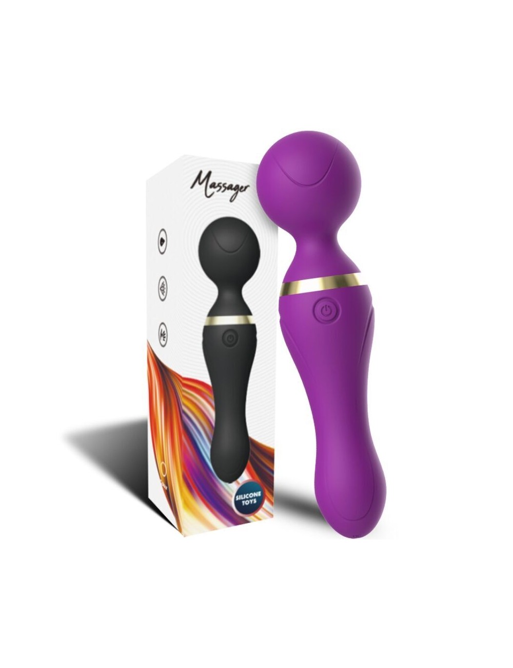 ARMONY - MASSAGER E VIBRADOR FREEZA CABEÇA SUPER FLEXÍVEL ROXO