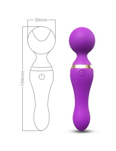 ARMONY - MASSAGER E VIBRADOR FREEZA CABEÇA SUPER FLEXÍVEL ROXO