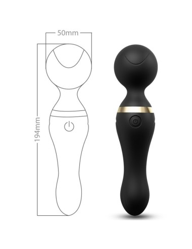 ARMONY - FREEZA MASSAGER E VIBRADOR CABEÇA SUPER FLEXÍVEL PRETA
