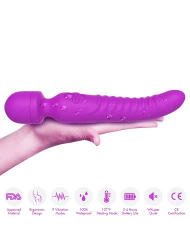 ARMONY - MASSAGER MISSION E VIBRADOR EFEITO DE CALOR ROXO