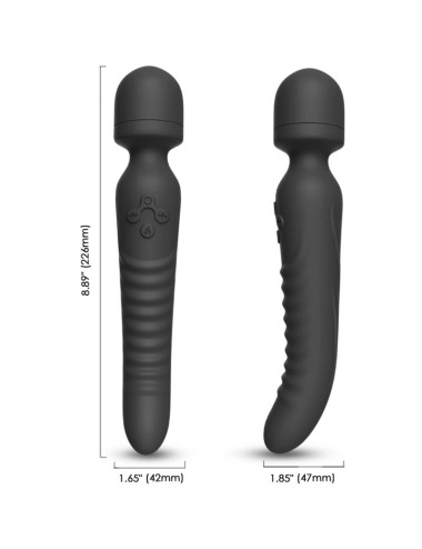 ARMONY - MASSAGER MISSION E VIBRADOR EFEITO DE CALOR PRETO