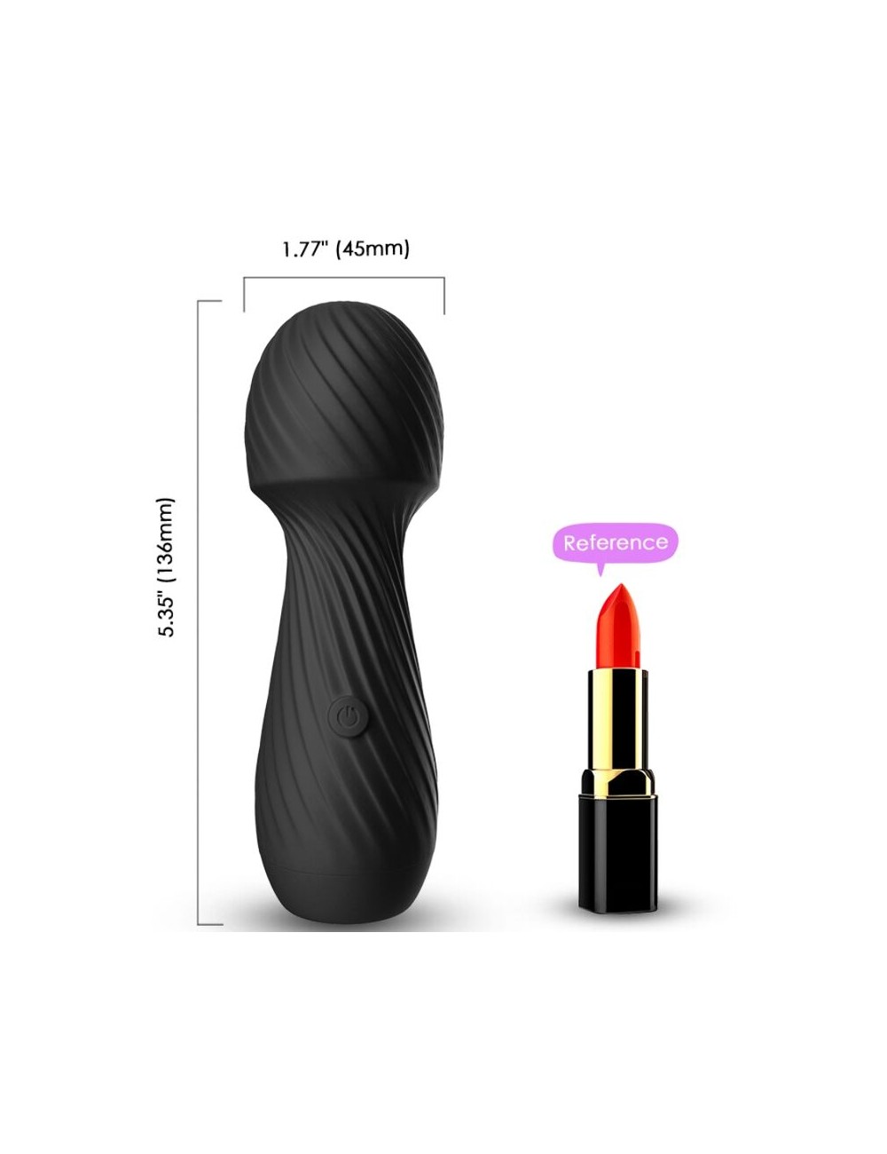 ARMONY - DAZZLE MASSAGER E VIBRADOR PEQUENO PRETO