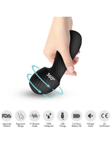 ARMONY - DAZZLE MASSAGER E VIBRADOR PEQUENO PRETO